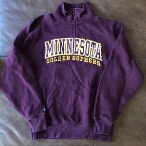 UMN Minnesota Gophers 1/4 Zip Sweatshirt